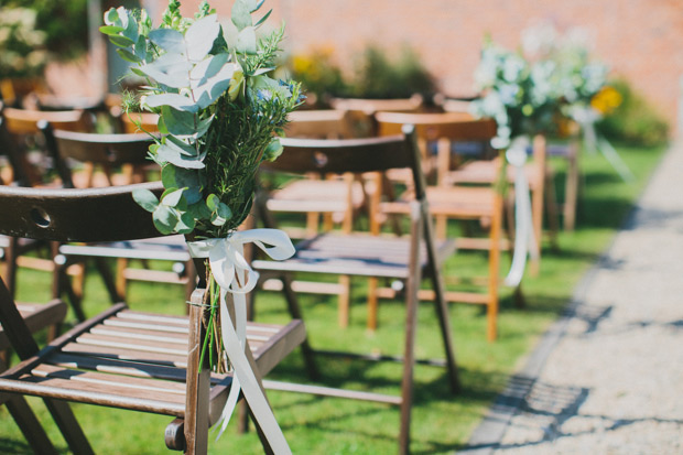 pretty wedding ceremony chair decor | onefabday.com