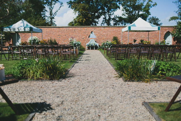 outdoor wedding ceremony at Tullyverey House | onefabday.com