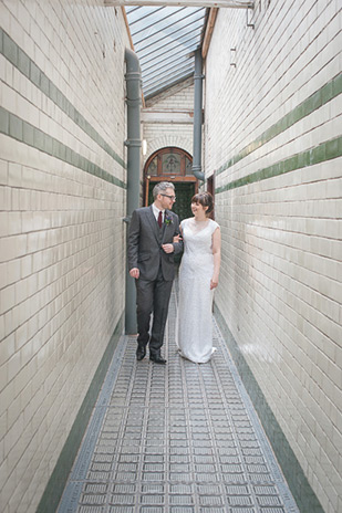 Fran and Dave's Simple and Chic Wedding at the Victoria Baths, Manchester by Mr Sleeve | onefabday.com