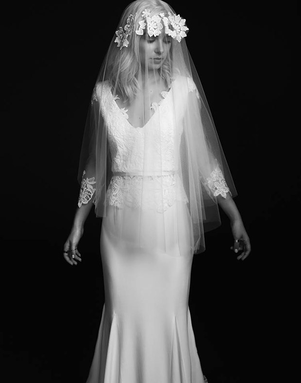 Rime Arodaky 2015 Wedding Dresses - the Jill Jupe Pennington with floral veil