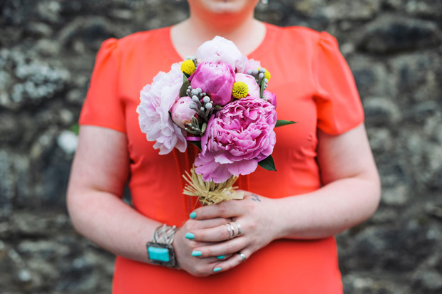 peony bridesmaids bouquet | onefabday.com