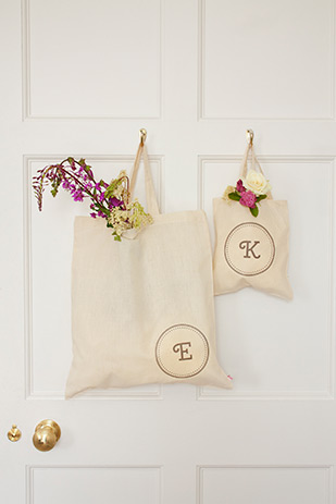 DIY Bridesmaids Tote Bag Project from One Fab Day | onefabday.com