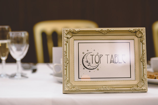 moon and stars table names | Alissa and Gerard's Beatles and Stars wedding by Gail Kelly | onefabday.com