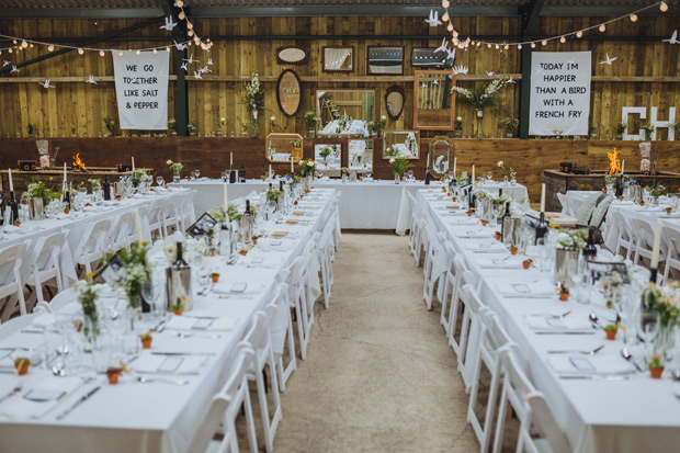 Barn wedding | Kirsty and Paul's wonderful handmade wedding at Hilltop Farm by James and Lianne | onefabday.com 