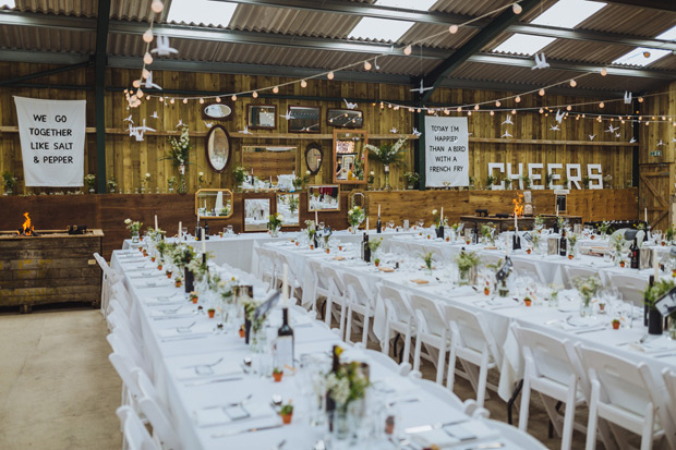 Barn wedding | Kirsty and Paul's wonderful handmade wedding at Hilltop Farm by James and Lianne | onefabday.com 