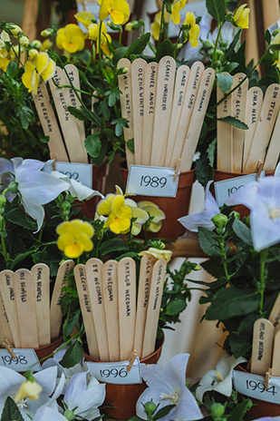 potted plants table plan | onefabday.com