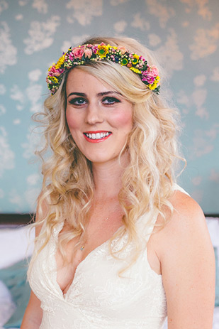 Pretty floral hair garland | onefabday.com