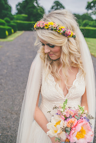 Pretty floral hair garland | onefabday.com