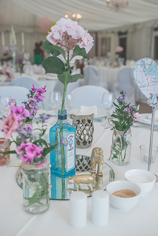 Bombay Sapphire bottle with florals | onefabday.com