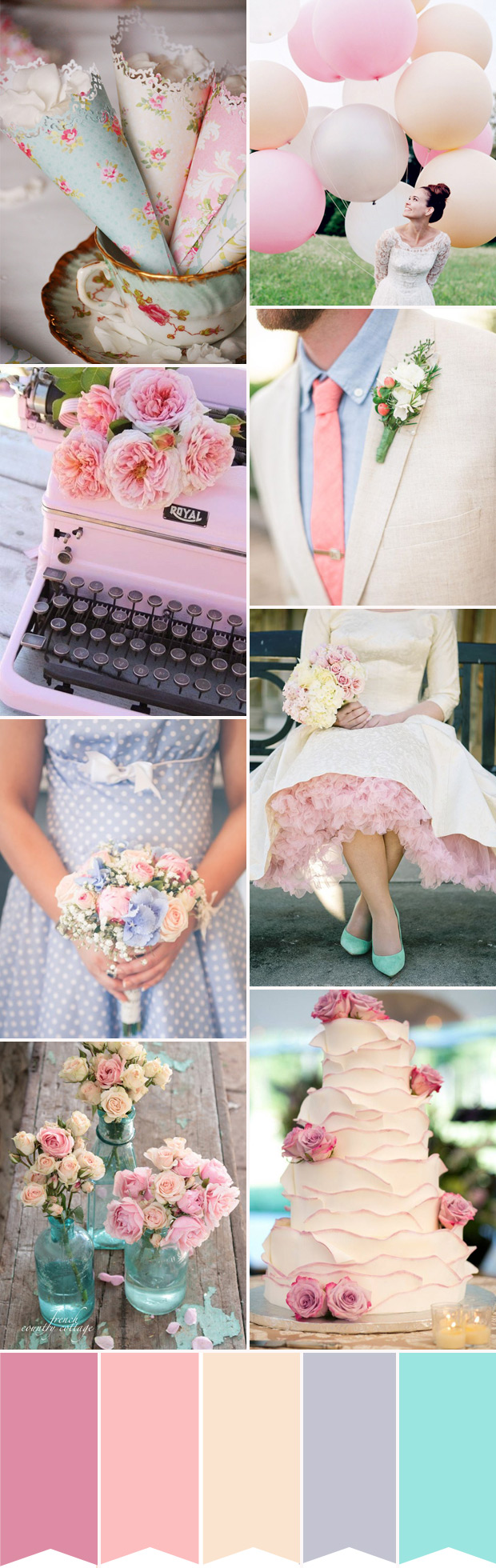 Pink and Blue Colour Inspiration | onefabday.com