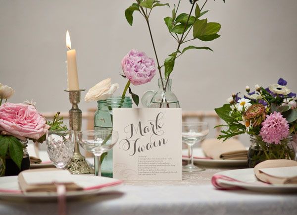 Wedding table name ideas