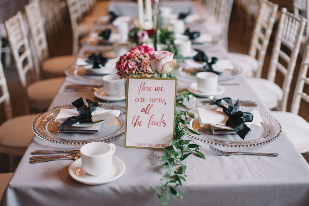 Kerri and Cathal's Pretty in pink Father Ted themed wedding by Simple Tapestry | onefabday.com 