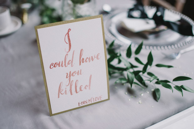 Kerri and Cathal's Pretty in pink Father Ted themed wedding by Simple Tapestry | onefabday.com 