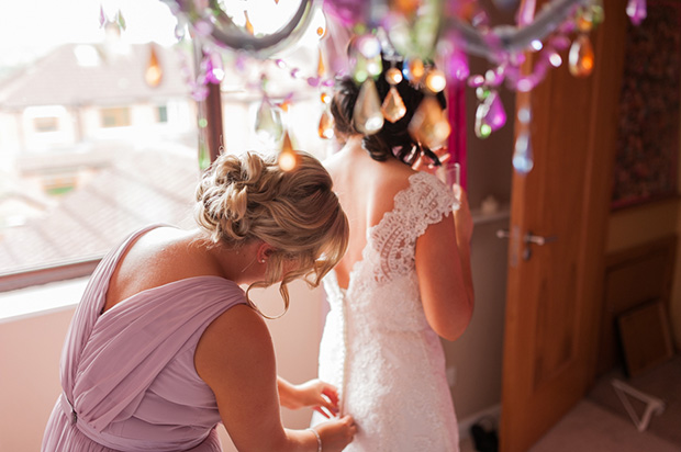 Paul and Ann's pretty barn wedding at Larchfield | onefabday.com