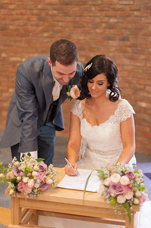  Paul and Ann's pretty barn wedding at Larchfield | onefabday.com