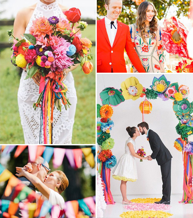 2015 Wedding Trends | Colourful Celebrations | onefabday.com