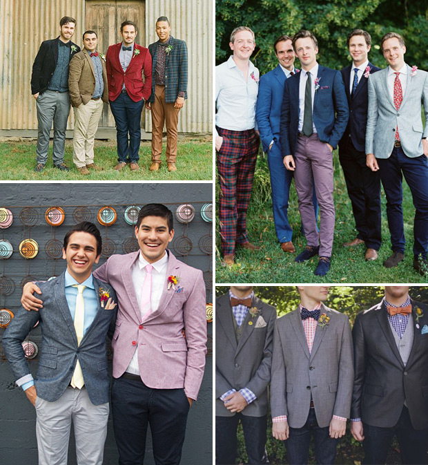 2015 Wedding Trends | Mix and Match Groom Style | onefabday.com