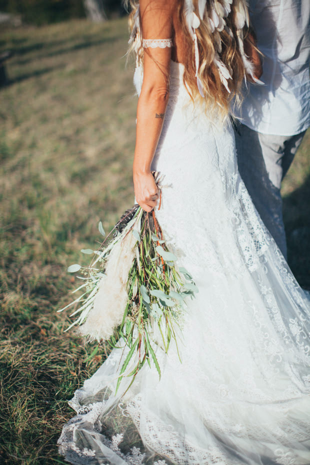 Boho wedding dress | Beautiful boho bridal inspiration| onefabday.com