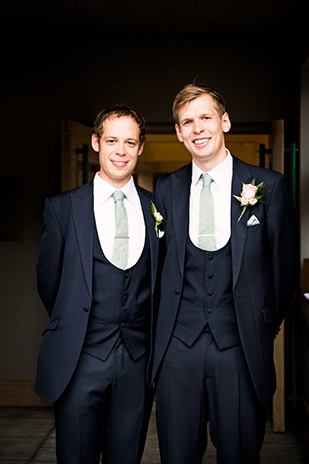 Navy groomsmen suits | Arlene and Richard's Love is the Best Medicine inspired wedding by MOS Photography | onefabday.com