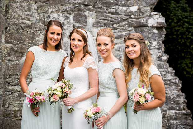 soft mint bridesmaids dresses | Arlene and Richard's Love is the Best Medicine inspired wedding by MOS Photography | onefabday-com.go-vip.net