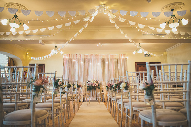 Elaine and Kenny's pretty pastel pub wedding by Paula Gillespie | onefabday.com