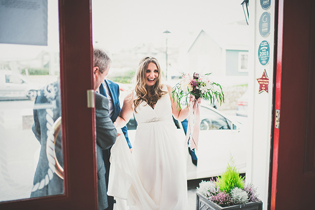 Elaine and Kenny's pretty pastel pub wedding by Paula Gillespie | onefabday.com