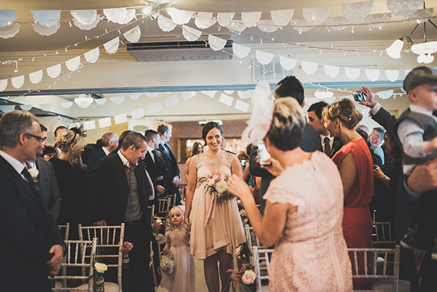 Elaine and Kenny's pretty pastel pub wedding by Paula Gillespie | onefabday.com