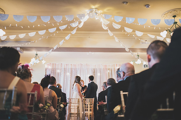 Elaine and Kenny's pretty pastel pub wedding by Paula Gillespie | onefabday.com