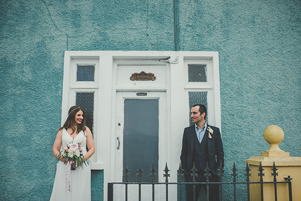 Elaine and Kenny's pretty pastel pub wedding by Paula Gillespie | onefabday.com