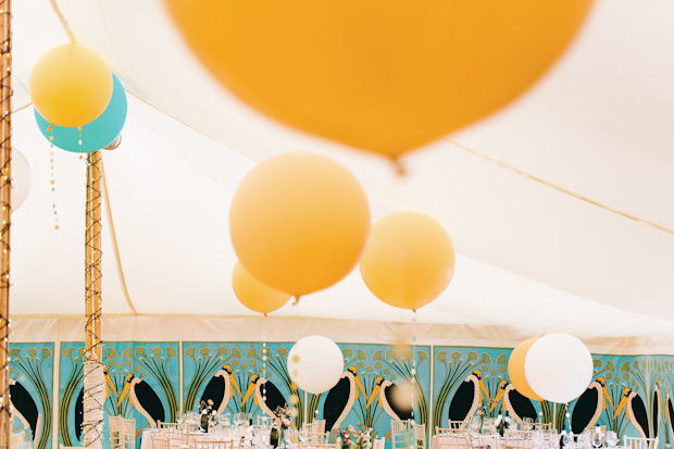 Orange and teal wedding decor | Bridget and Richard's wonderful Westcove House wedding by SOSAC | onefabday.com