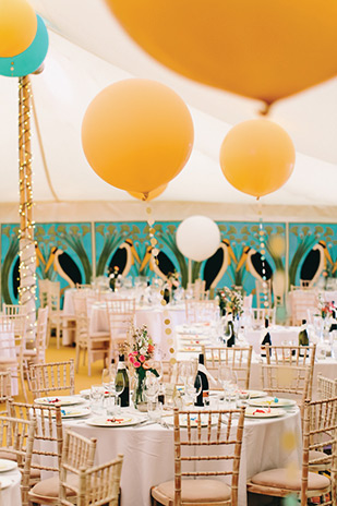 Orange and teal wedding decor | Bridget and Richard's wonderful Westcove House wedding by SOSAC | onefabday.com