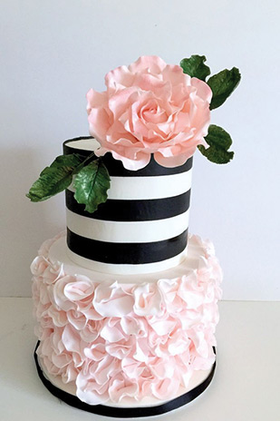 Striped Wedding Cakes | onefabday.com