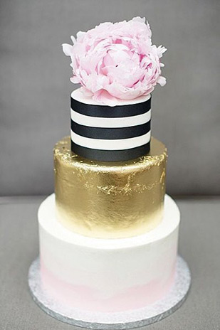 Striped Wedding Cakes | onefabday.com