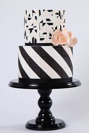 Striped Wedding Cakes | onefabday.com