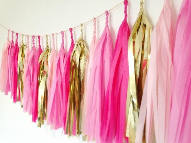 Pink Tassel Garland