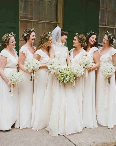 White Bridesmaid Dresses | One Fab Day