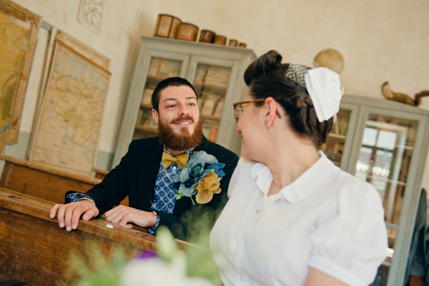 Julie and Francois' retro rock and roll wedding by Cecile Creiche | onefabday.com