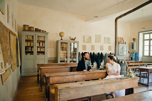 Julie and Francois' retro rock and roll wedding by Cecile Creiche | onefabday.com