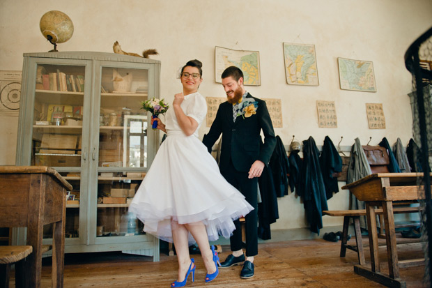 Julie and Francois' retro rock and roll wedding by Cecile Creiche | onefabday.com