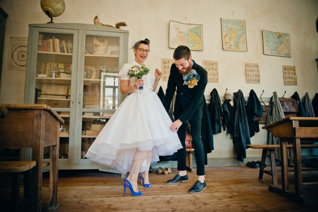 Julie and Francois' retro rock and roll wedding by Cecile Creiche | onefabday.com