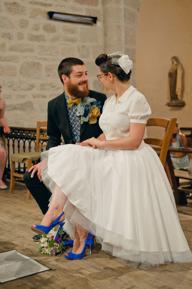 Julie and Francois' retro rock and roll wedding by Cecile Creiche | onefabday.com