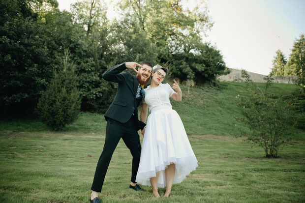 Julie and Francois' retro rock and roll wedding by Cecile Creiche | onefabday.com