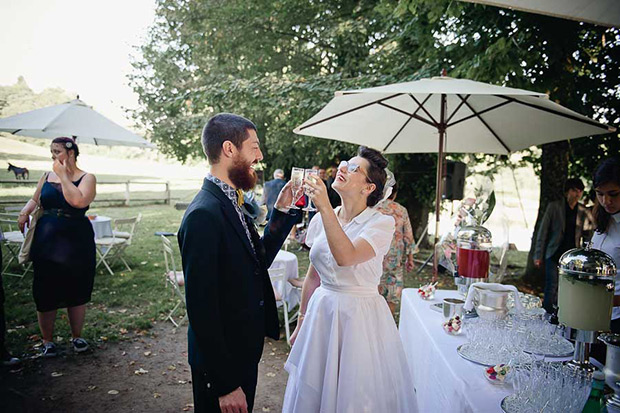 Julie and Francois' retro rock and roll wedding by Cecile Creiche | onefabday.com