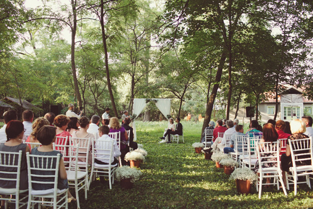 Alex and Ana's Beautiful Outdoor Wedding by Cristian Ana | onefabday.com