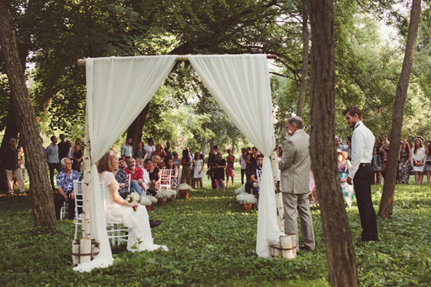 Alex and Ana's Beautiful Outdoor Wedding by Cristian Ana | onefabday.com