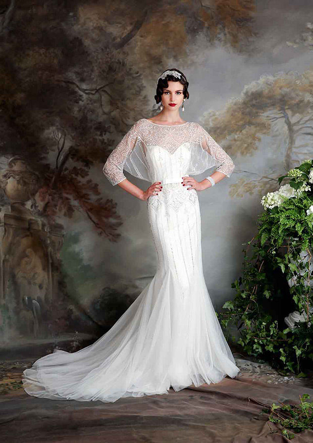 Vintage Inspired Eliza Jane Howell Elsa Wedding Dress | onefabday.com