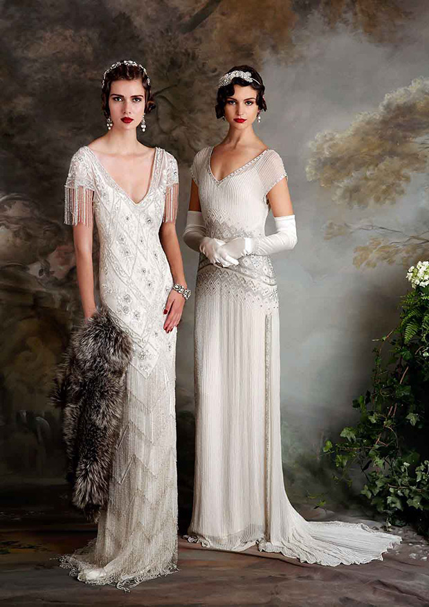 Gatsby Vintage Inspired Eliza Jane Howell Wedding Dresses | onefabday.com