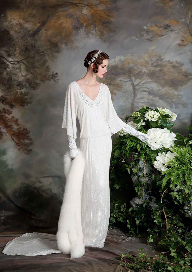 Vintage Inspired Eliza Jane Howell Miriam Wedding Dress | onefabday.com