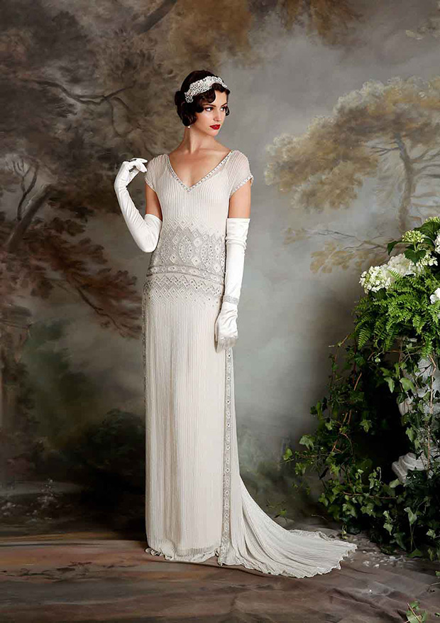 Vintage Inspired Eliza Jane Howell Naomi Wedding Dress | onefabday.com