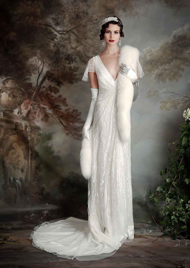 Vintage Inspired Eliza Jane Howell Thelma Wedding Dress | onefabday.com